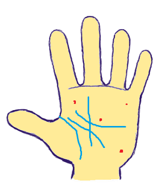 手のひらにほくろ 赤い点 手相占い 手相占い 無料で自分の運命を知る
